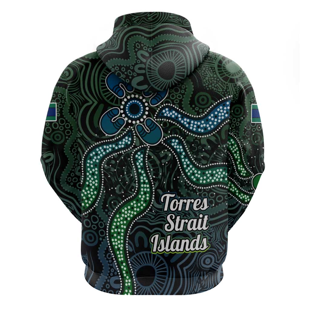 Torres Strait Islands Hoodie Indigenous Australian Marine Tribal Dot Art