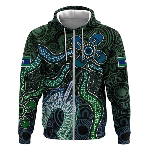 Torres Strait Islands Hoodie Indigenous Australian Marine Tribal Dot Art