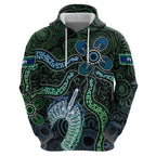 Torres Strait Islands Hoodie Indigenous Australian Marine Tribal Dot Art