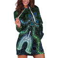 Torres Strait Islands Hoodie Dress Indigenous Australian Marine Tribal Dot Art