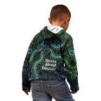 Torres Strait Islands Kid Hoodie Indigenous Australian Marine Tribal Dot Art