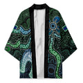 Torres Strait Islands Kimono Indigenous Australian Marine Tribal Dot Art
