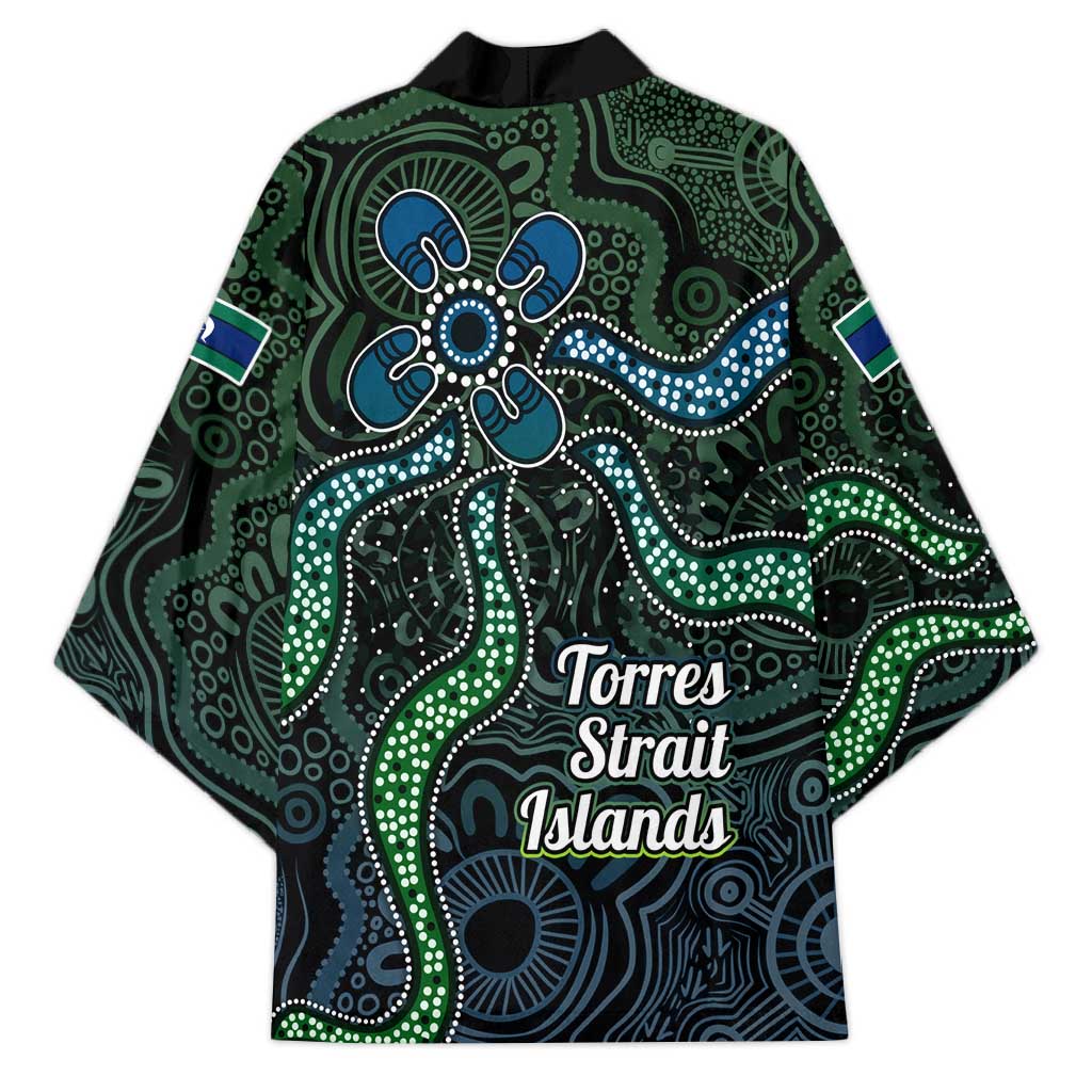 Torres Strait Islands Kimono Indigenous Australian Marine Tribal Dot Art