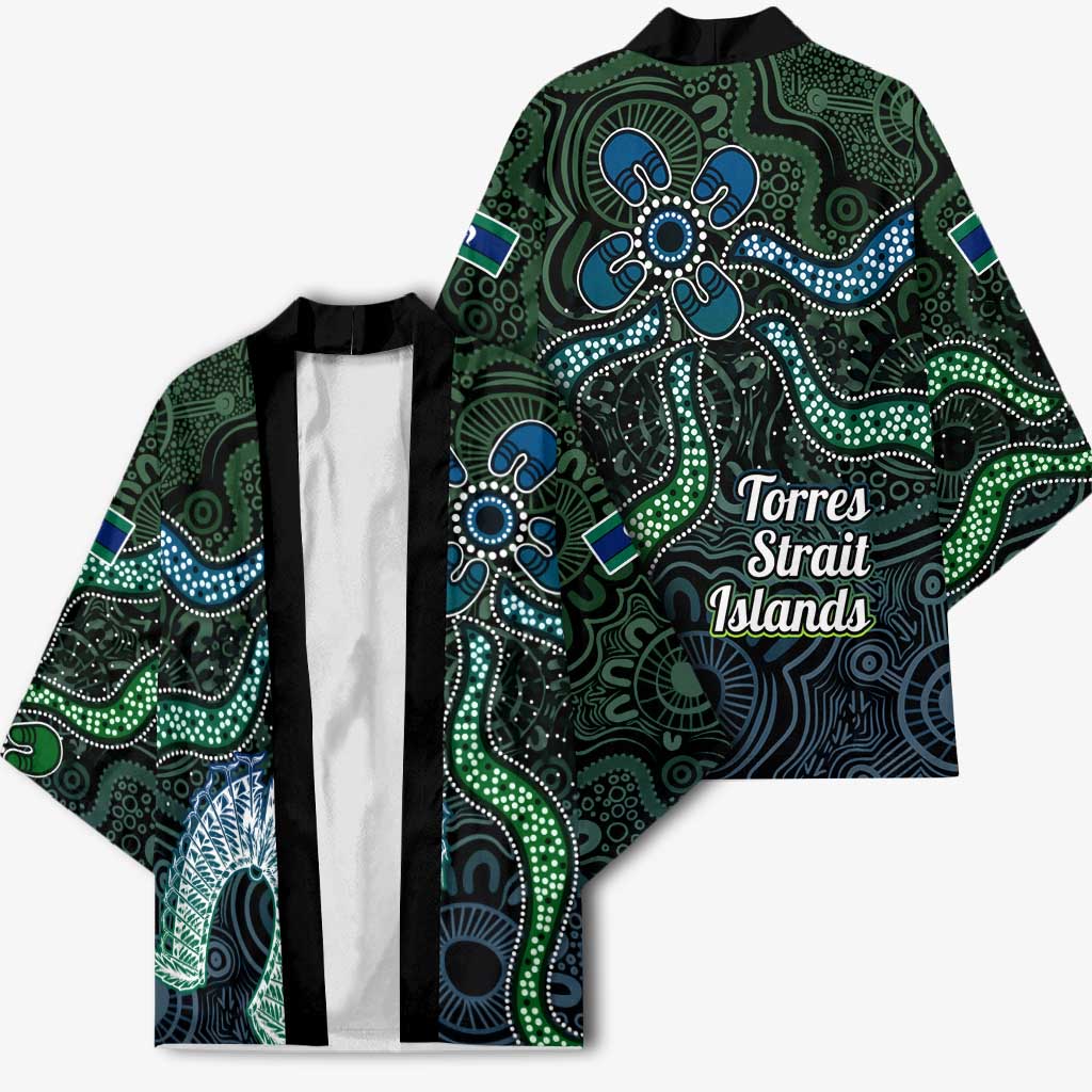 Torres Strait Islands Kimono Indigenous Australian Marine Tribal Dot Art