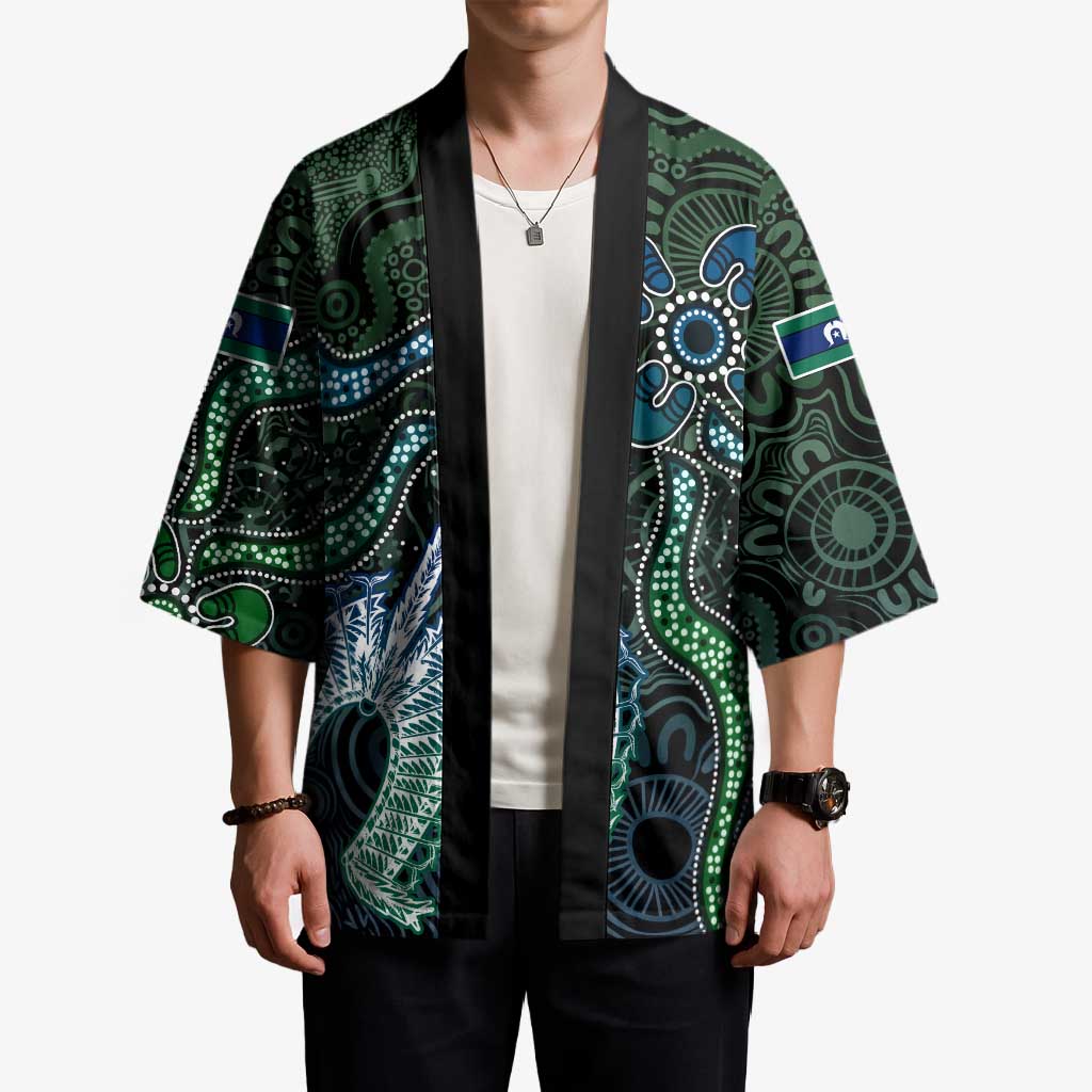 Torres Strait Islands Kimono Indigenous Australian Marine Tribal Dot Art