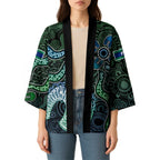 Torres Strait Islands Kimono Indigenous Australian Marine Tribal Dot Art
