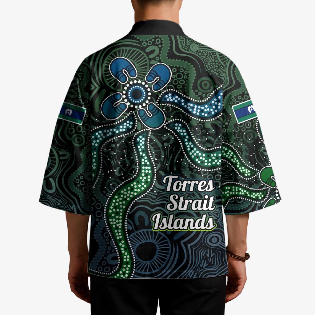 Torres Strait Islands Kimono Indigenous Australian Marine Tribal Dot Art