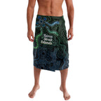 Torres Strait Islands Lavalava Indigenous Australian Marine Tribal Dot Art