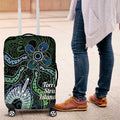 Torres Strait Islands Luggage Cover Indigenous Australian Marine Tribal Dot Art