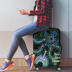 Torres Strait Islands Luggage Cover Indigenous Australian Marine Tribal Dot Art