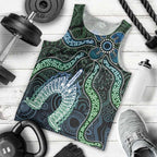 Torres Strait Islands Men Tank Top Indigenous Australian Marine Tribal Dot Art