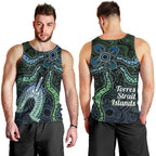 Torres Strait Islands Men Tank Top Indigenous Australian Marine Tribal Dot Art