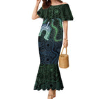 Torres Strait Islands Mermaid Dress Indigenous Australian Marine Tribal Dot Art