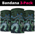 Torres Strait Islands Neck Gaiter Indigenous Australian Marine Tribal Dot Art