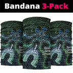 Torres Strait Islands Neck Gaiter Indigenous Australian Marine Tribal Dot Art