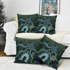 Torres Strait Islands Pillow Cover Indigenous Australian Marine Tribal Dot Art