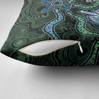 Torres Strait Islands Pillow Cover Indigenous Australian Marine Tribal Dot Art