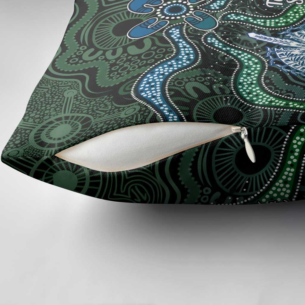 Torres Strait Islands Pillow Cover Indigenous Australian Marine Tribal Dot Art