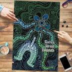 Torres Strait Islands Puzzle Indigenous Australian Marine Tribal Dot Art