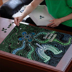 Torres Strait Islands Puzzle Indigenous Australian Marine Tribal Dot Art