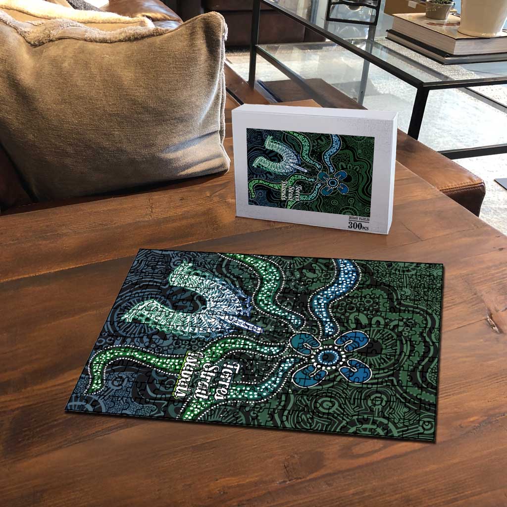 Torres Strait Islands Puzzle Indigenous Australian Marine Tribal Dot Art