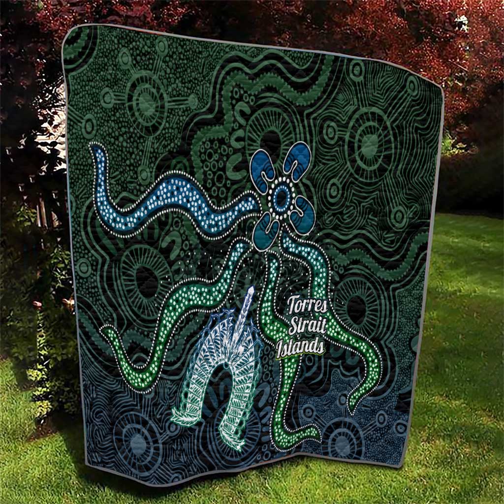Torres Strait Islands Quilt Indigenous Australian Marine Tribal Dot Art