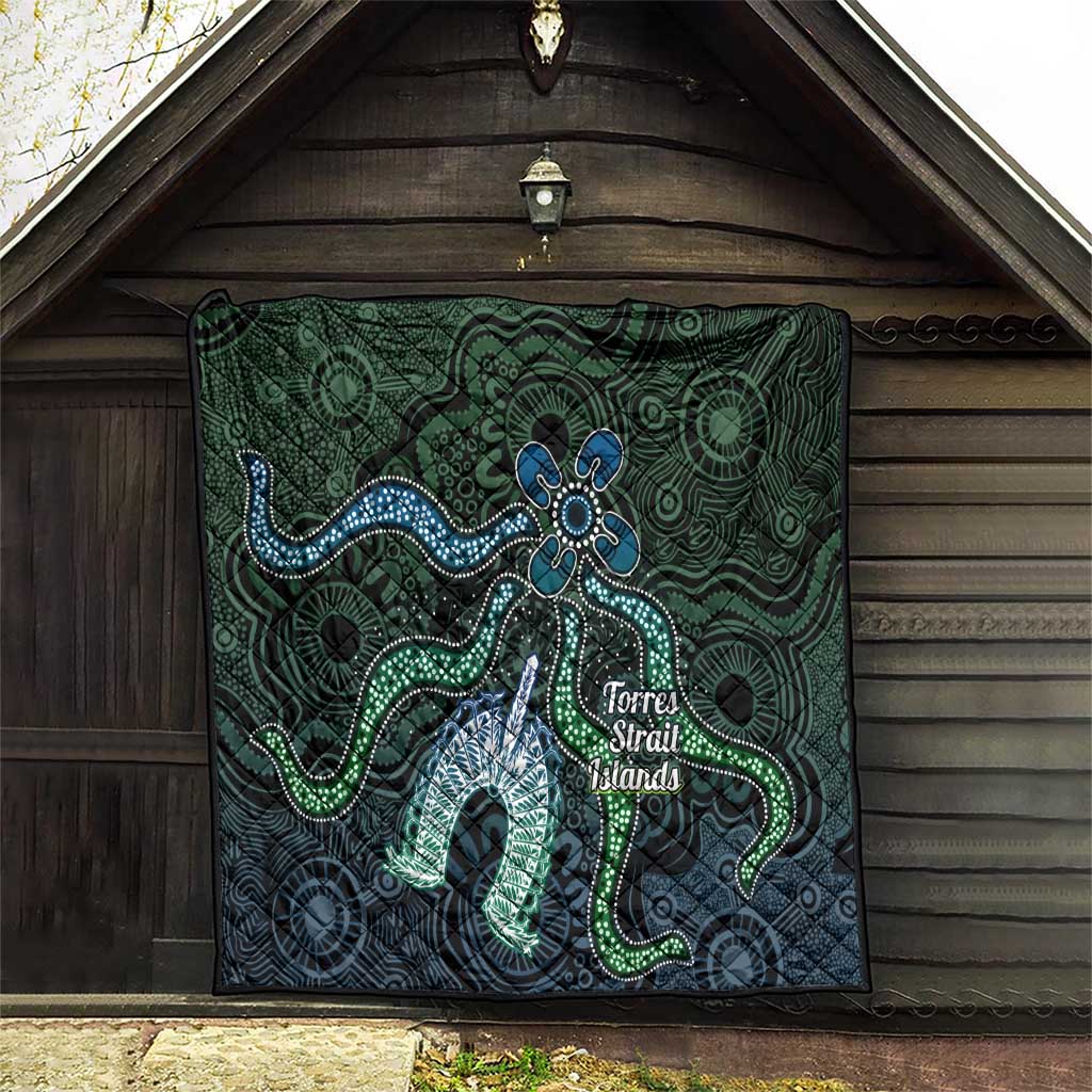 Torres Strait Islands Quilt Indigenous Australian Marine Tribal Dot Art