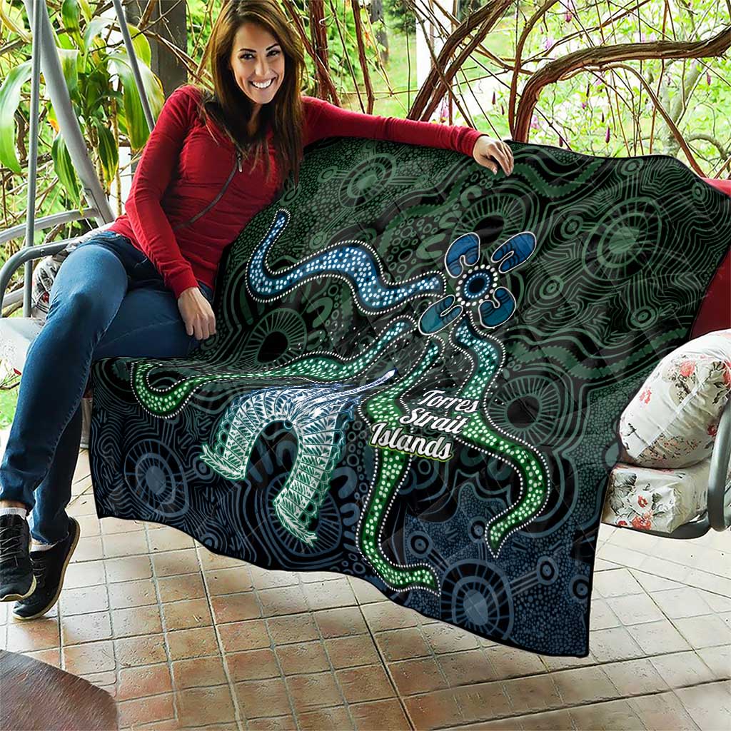 Torres Strait Islands Quilt Indigenous Australian Marine Tribal Dot Art