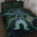 Torres Strait Islands Quilt Bed Set Indigenous Australian Marine Tribal Dot Art