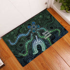 Torres Strait Islands Rubber Doormat Indigenous Australian Marine Tribal Dot Art