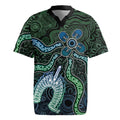 Torres Strait Islands Rugby Jersey Indigenous Australian Marine Tribal Dot Art