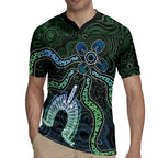 Torres Strait Islands Rugby Jersey Indigenous Australian Marine Tribal Dot Art