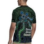 Torres Strait Islands Rugby Jersey Indigenous Australian Marine Tribal Dot Art