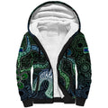 Torres Strait Islands Sherpa Hoodie Indigenous Australian Marine Tribal Dot Art