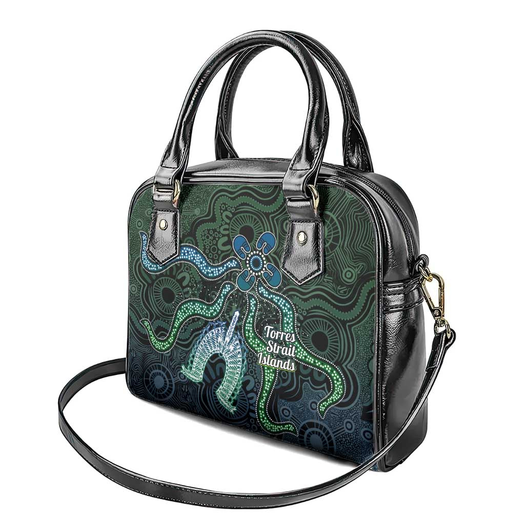 Torres Strait Islands Shoulder Handbag Indigenous Australian Marine Tribal Dot Art