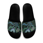Torres Strait Islands Slide Sandals Indigenous Australian Marine Tribal Dot Art