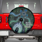 Torres Strait Islands Spare Tire Cover Indigenous Australian Marine Tribal Dot Art