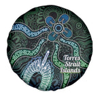 Torres Strait Islands Spare Tire Cover Indigenous Australian Marine Tribal Dot Art