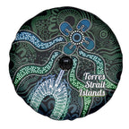 Torres Strait Islands Spare Tire Cover Indigenous Australian Marine Tribal Dot Art