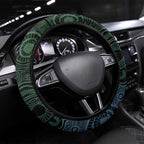 Torres Strait Islands Steering Wheel Cover Indigenous Australian Marine Tribal Dot Art