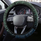 Torres Strait Islands Steering Wheel Cover Indigenous Australian Marine Tribal Dot Art