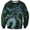 Torres Strait Islands Sweatshirt Indigenous Australian Marine Tribal Dot Art