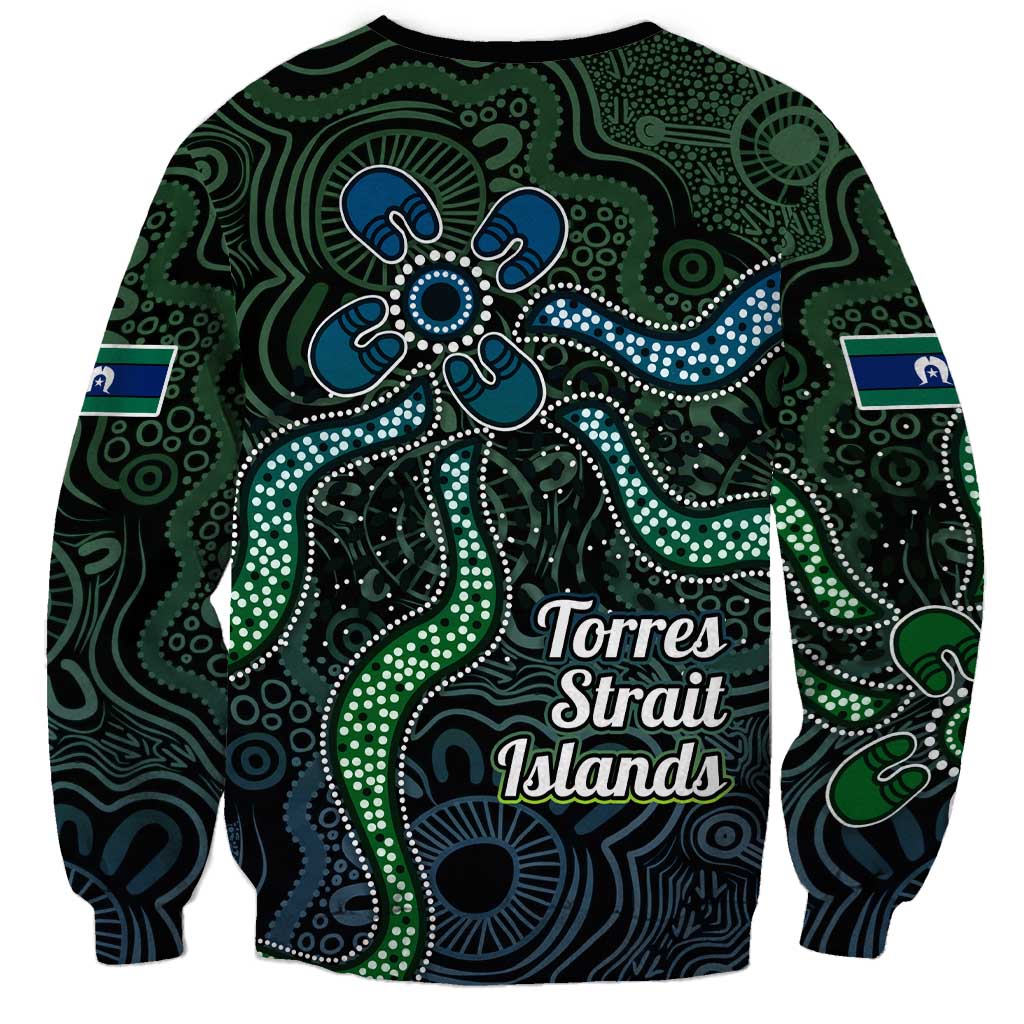 Torres Strait Islands Sweatshirt Indigenous Australian Marine Tribal Dot Art