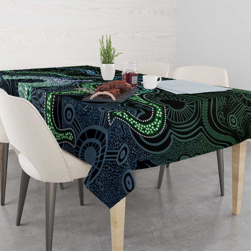 Torres Strait Islands Tablecloth Indigenous Australian Marine Tribal Dot Art