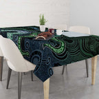 Torres Strait Islands Tablecloth Indigenous Australian Marine Tribal Dot Art