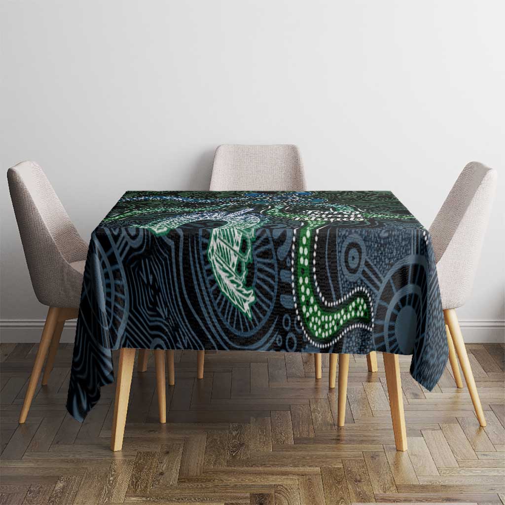 Torres Strait Islands Tablecloth Indigenous Australian Marine Tribal Dot Art