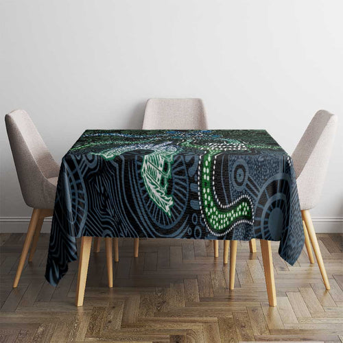 Torres Strait Islands Tablecloth Indigenous Australian Marine Tribal Dot Art