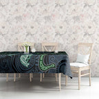Torres Strait Islands Tablecloth Indigenous Australian Marine Tribal Dot Art