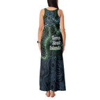 Torres Strait Islands Tank Maxi Dress Indigenous Australian Marine Tribal Dot Art
