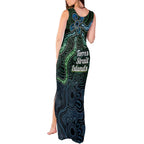 Torres Strait Islands Tank Maxi Dress Indigenous Australian Marine Tribal Dot Art